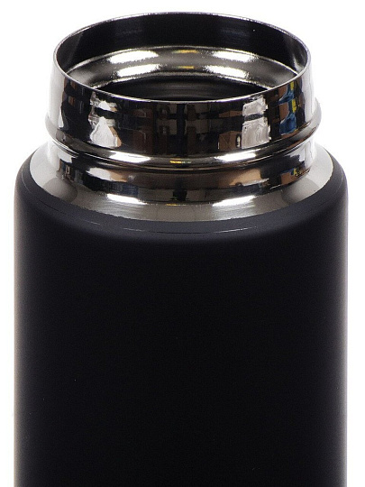 Термобутылка нержавеющая сталь, 350 мл, Barouge, колба нержавеющая сталь, черная, BT-134
