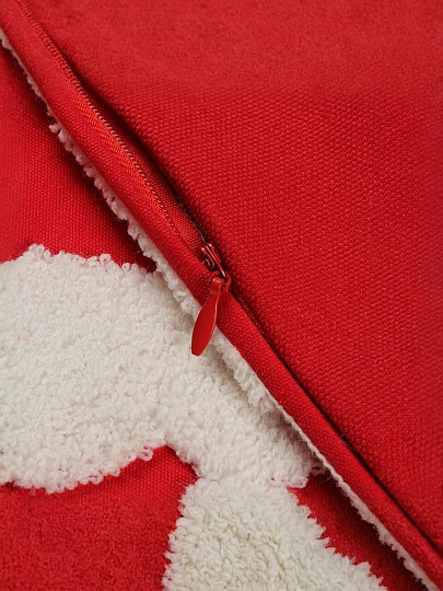 Чехол на подушку Олени, 100% полиэстер, 45 х 45 см, красный, декоративный, A130015