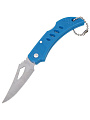 Нож туристический, нержавеющая сталь, складной, синий, Следопыт, 9-015