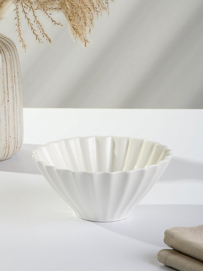 Салатник фарфор, фигурный, 17.5х8 см, 0.85 л, Маршмеллоу, 0530161