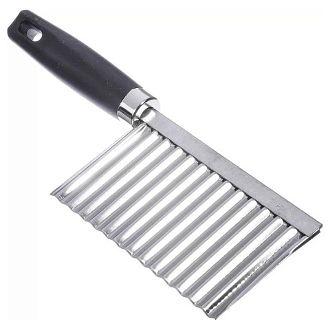 Нож кухонный слайсер, для фигурной нарезки, 19х6 см, нержавеющая сталь, рукоятка пластик, навеска, 884-068