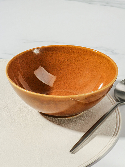 Салатник фарфор, 17 см, Карамель, Daniks, 15СЛ17013