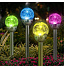 Набор светильников садовых Ultraflash, SGL-011, на солнечной батарее, грунтовый, шар, прозрачный, 6 шт - фото 8