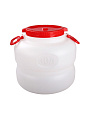 Бочка пластик, пищевая, 30 л, круглая, с ручками, в ассортименте, М6226, Байкал, Альтернатива - фото 7