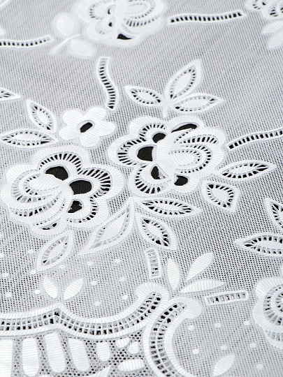 Салфетка для стола ПВХ, 100х60 см, овал, Grace, Лейс, перламутр, LO-0965PU