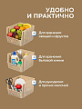 Корзина для хранения, 10 л, 25х29.4х18 см, прямоугольная, пластик, латте, Violet, Лофт, 850020 - фото 3