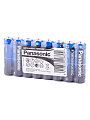 Батарейка Panasonic, АА (R6, 15D), General Purpose, солевая, 1.5 В, спайка, 8 шт