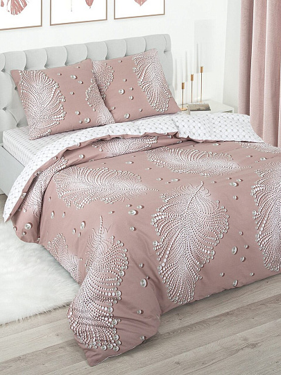 Постельное белье 2-сп, пр160х200, 2н70х70, п175х215, резинк, АртПостель, попл, Ожерелье