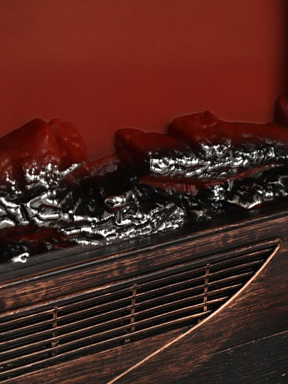 Фонарь декоративный 31х10х30 см, USB шнур, АА 3шт, пластик, стекло, Камин, M120009