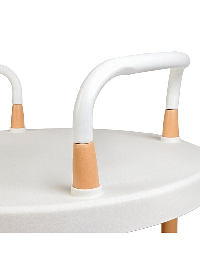 Полка для ванной пластик, напольная, 3 яруса, 48х81.5 см, на колесах, T2020-2548