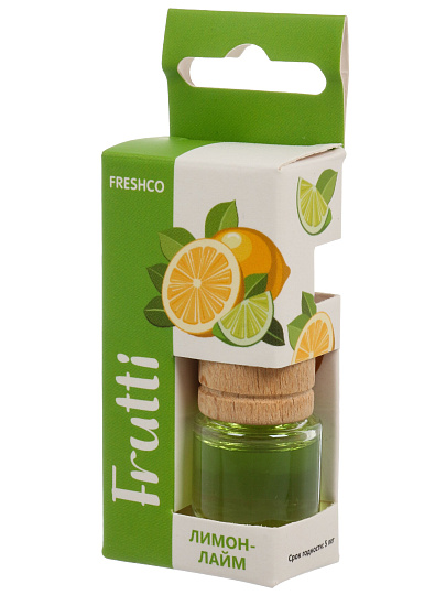 Ароматизатор в машину подвесной, бочонок, Freshco, Frutti Vkusno Лимон-Лайм, AR1FF005
