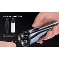 Электробритва аккумуляторная, Polaris, PMR 0613RC wet&amp;amp;dry 4D PRO 5 blades, роторная, сухое/влажное бритье, 5 Вт, 3 бритвенные головки, 5 лезвий, синий металик, 020885 - фото 12