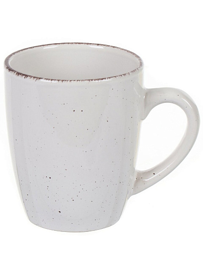 Кружка керамика, 360 мл, White Fusion, Daniks, белая