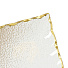 Тарелка обеденная, стекло, 25х25 см, квадратная, Золотая кайма, Y4-5018 - фото 3