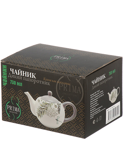 Чайник заварочный керамика, 0.73 л, Prima Collection, Дикий папоротник, PC710WF730/HC724-C3
