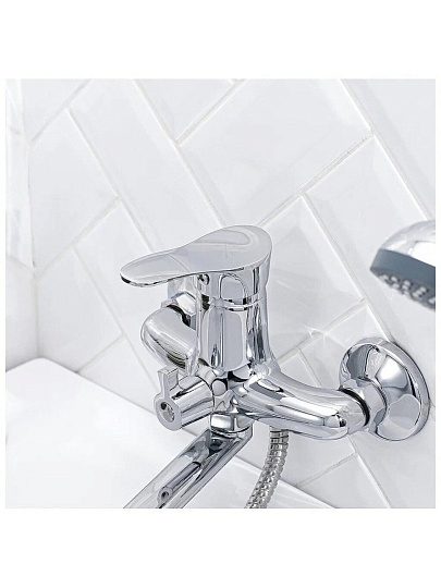 Смеситель для ванны, РМС, с картриджем, хром, SL86-006E