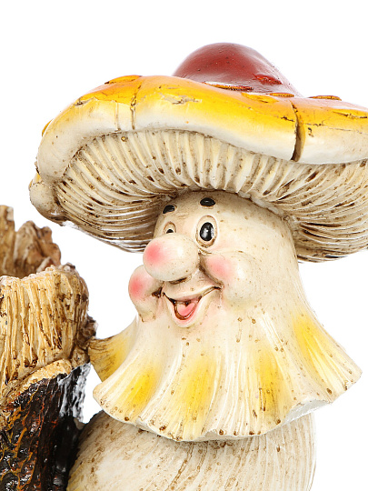 Фигурка садовая декоративная кашпо, Гриб, 19х11х15 см, Y4-11209