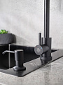Смеситель для кухни, РМС, с картриджем, черный, SUS124BLK-017F - фото 3