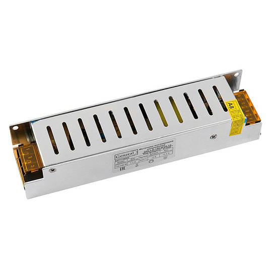 Драйвер светодиодный IP20, 150 Вт, для лент 12В, 187х45х35 мм, General Lighting Systems, GDLI-S-150ВТ-IP20-12В, 513900
