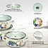 Набор посуды эмалированная сталь, 6 предметов, кастрюли 1.5, 2, 3 л, Керченский металлургический завод, Аромат-1-Экстра, белый - фото 9
