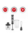 Блендер погружной 1500 Вт, турбо режим, стакан, измельчитель, венчик, чаша, Редмонд, RHB-2902, серый - фото 2