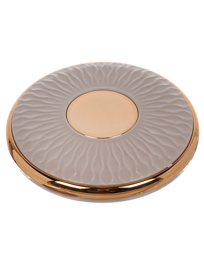 Зеркало карманное, 9 см, пластик, стекло, круглое, в ассортименте, Y4-11503