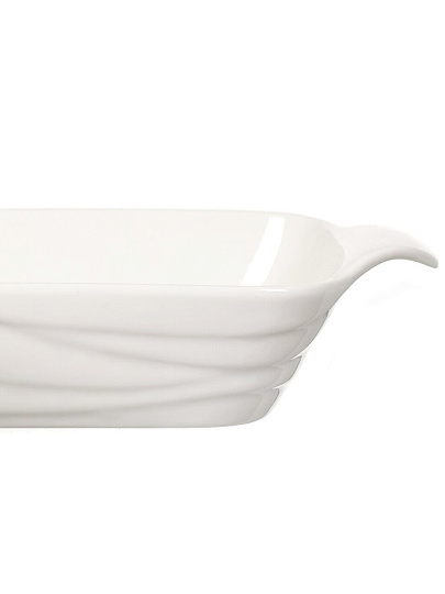 Форма для запекания керамика, 14х24х4.5 см, 1.5 л, прямоугольная, Волна