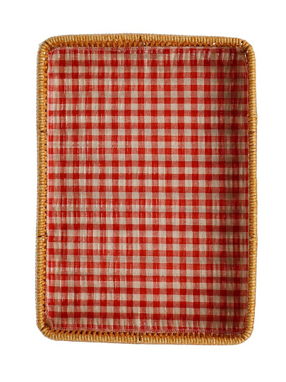 Корзина 35х25х5 см, прямоугольная, плетеная, Y4-14157