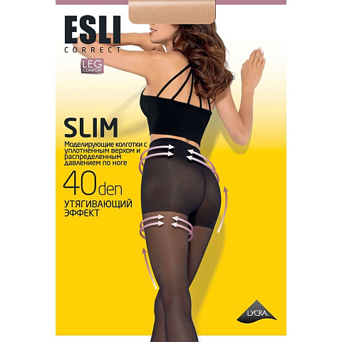 Колготки Esli, Sharm, 40 DEN, р. 4, nero/черные, 16С-40СПЕ