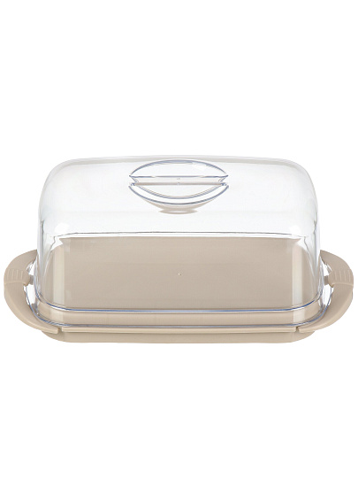 Масленка пластик, 18х9.5х6.5 см, крышка пластик, латте, Sugar&amp;Spice, Vanilla, SE145112005