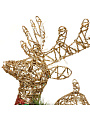 Фигурка декоративная Олень с санями, 60 см, 100 LED, 220 В, Y4-4118 - фото 8