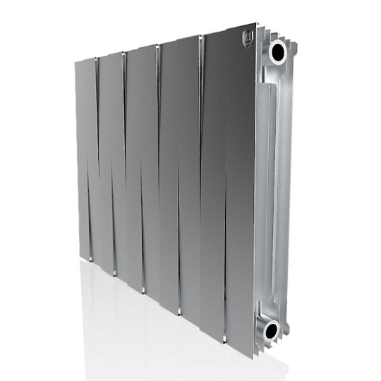 Радиатор биметалл, 500х100 мм, Royal Thermo, PianoForte/Silver Satin, 10 секций, НС-1176335