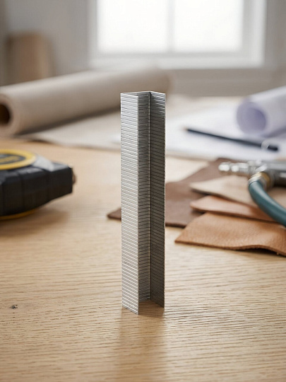 Скобы для мебельного степлера, сталь, 10 мм, 10.6х1.2 мм, 1000 шт, закаленные, тип 140, Matrix, 41310