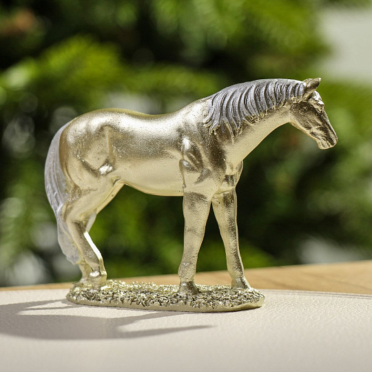 Фигурка декоративная полистоун, Лошадь, 11х9 см, Y4-9788