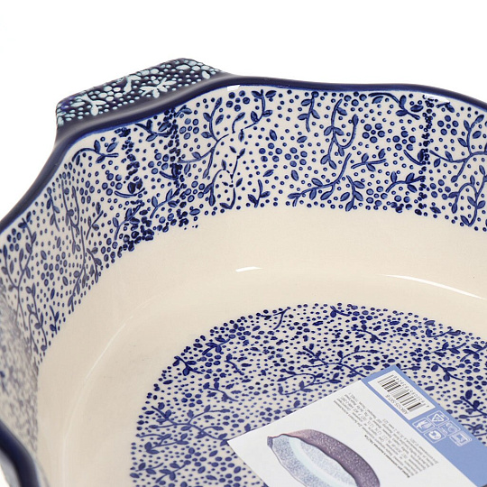 Форма для запекания керамика, 21х34 см, овальная, синяя, Attribute, Eclipse blue, ABK105-SRT-B