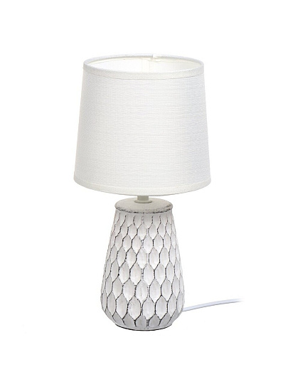 Светильник настольный E14, белый, абажур белый, RL-TL006