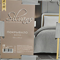 Покрывало 2-спальное, 180х200 см, 100% полиэстер, стеганое, Silvano, Фауна, стальное - фото 14