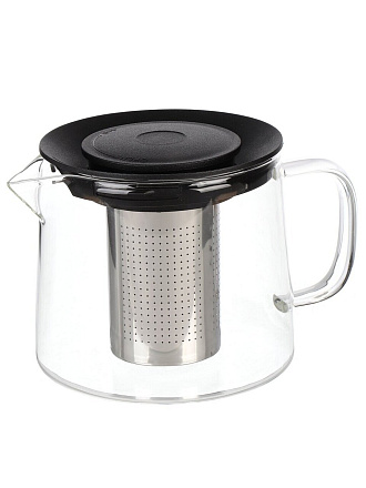 Чайник заварочный стекло, 0.6 л, с ситечком, Mallony, Skandi, 910124