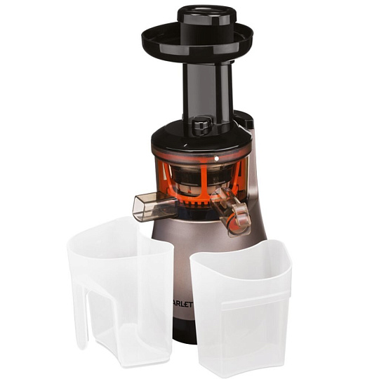 Соковыжималка электрическая Scarlett, SC-JE50S43, 200 Вт, резервуар для сока 1 л, 1 скорость, резервуар для мякоти 0.8 л