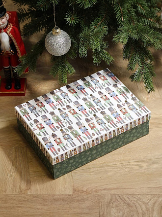 Коробка подарочная картон, 35х25х10 см, в ассортименте, Волшебный праздник, A470120