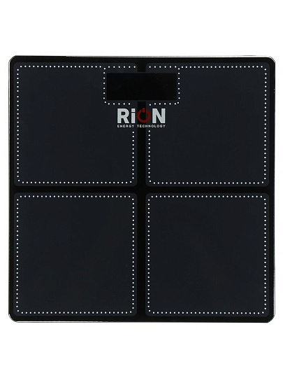Весы напольные электронные, Rion, Baobo-1, стекло, до 180 кг, LCD-дисплей, черные