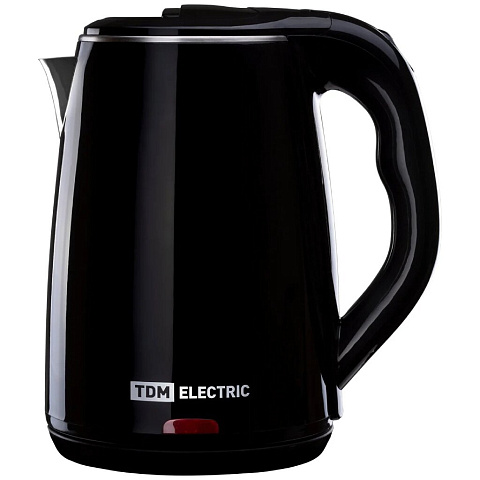 Чайник электрический TDM Electric, Ника, черный, 1.8 л, 1800 Вт, скрытый нагревательный элемент, нержавеющая сталь, пластик