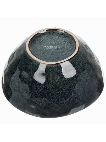 Салатник керамика, круглый, 15х8 см, 0.8 л, Stone Midnight, Domenik, DMD284