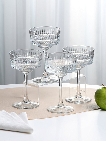 Бокал для шампанского, 260 мл, стекло, 4 шт, Pasabahce, Элизия, 440436B