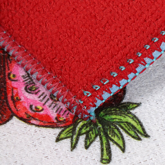 Коврик кухонный для посуды, текстиль, 30х40 см, 2 шт, в ассортименте, TDM3040-01