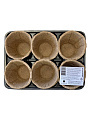 Набор для рассады диаметр 60 мм, 6 стаканчиков, с поддоном, бежевый, ГазонCity