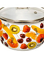 Кастрюля эмалированная сталь, 4 л, крышка стекло, Vitross, Fruits, 1SC205S/1SA225S, индукция - фото 2