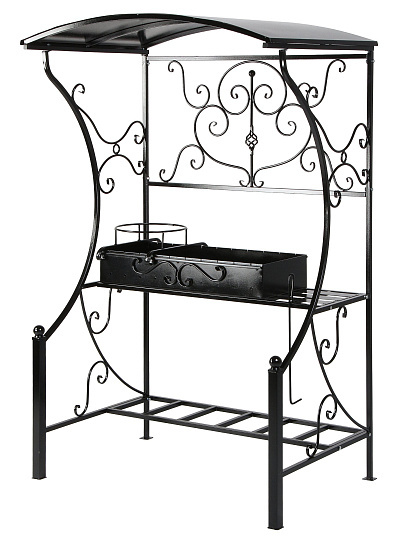 Мангал 2100х1125х1000 мм, 3 мм, разборный, с крышей, 20020099, Классика