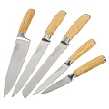Набор ножей 5 предметов, сталь, рукоятка дерево, дерево, Y4-6438 - фото 5