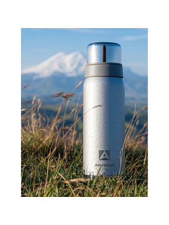 Термос нержавеющая сталь, 0.9 л, узкая горловина, Арктика, колба нержавеющая сталь, серебристый, 106-900